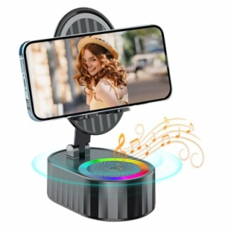 Gaodas Cell Phone Stand with Wireless Bluetooth Speaker